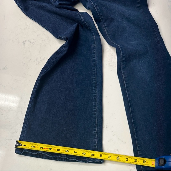 No Boundaries Women's Dark Blue Flare Jeans - Picture 10 of 12